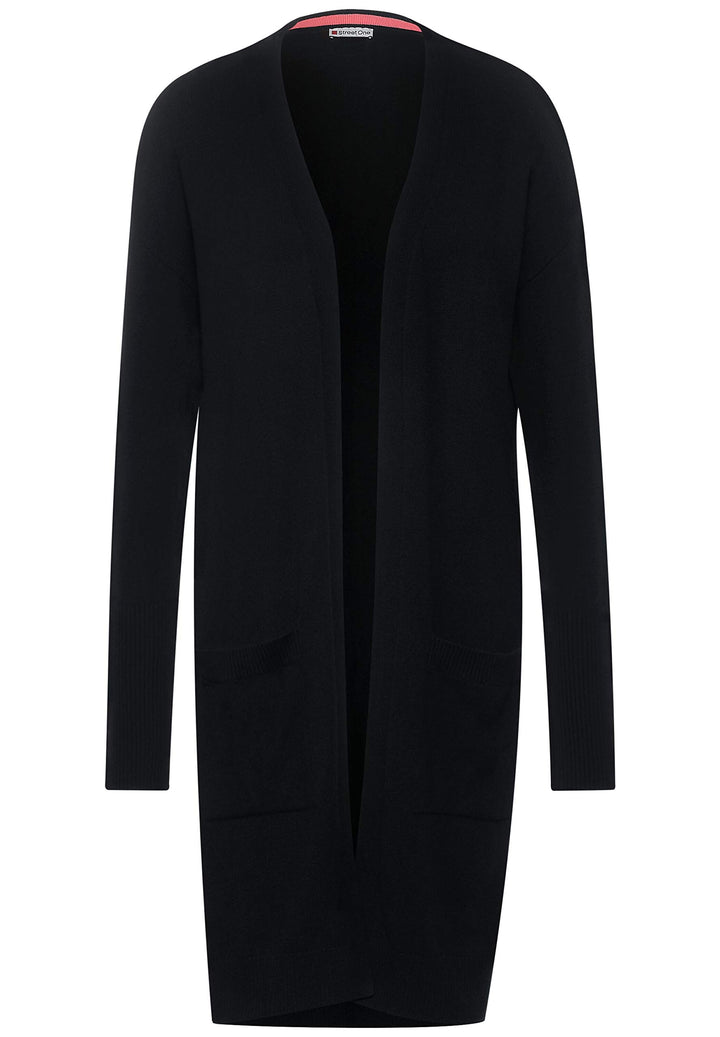 Street One Damen Langer, offener Cardigan Black 34