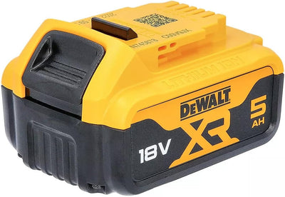 Dewalt B DCB184 5,0 Ah 18 V XR Lithium-Ionen-Akku Doppelpack + DCB115 Ladegerät, Gelb, 2 x 5.0Ah & D