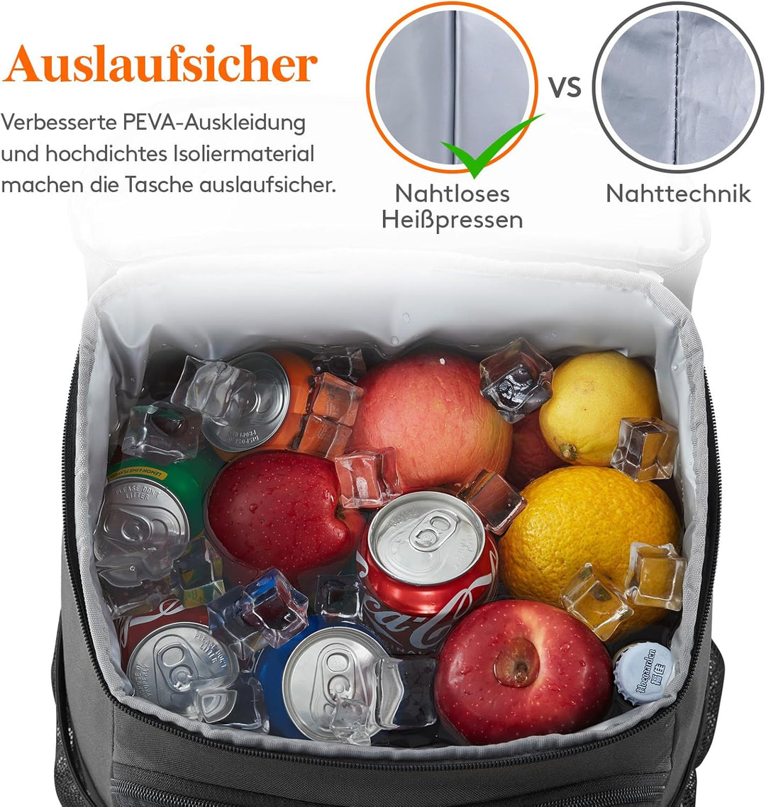 Lifewit 30L Kühlrucksack Auslaufsichere Kühltasche Rucksack wasserdichte Picknickrucksack Isolierte