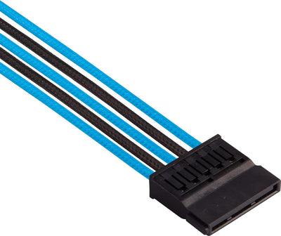 Corsair Premium Sleeved Netzteil Pro-Kabel-Set Typ4 (Generation 4-Serie) Blau/Schwarz Pro-Set Blau/S