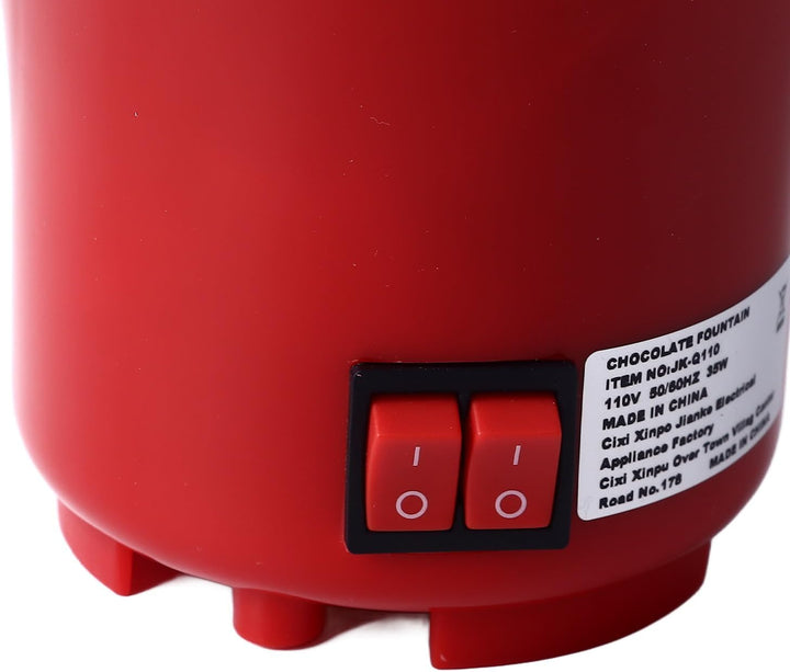 3-stufige Schokoladenbrunnenmaschine, 17-Unzen-elektrisches Schokoladenfonduebrunnen-Set mit Servier