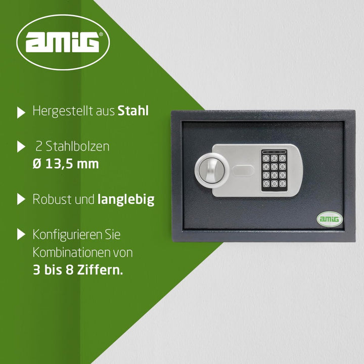 Amig – Tresor für zuhauser mit Code | Integrierte Sicherheitsbox | Stahl | Getarnt | Ideal für Zuhau