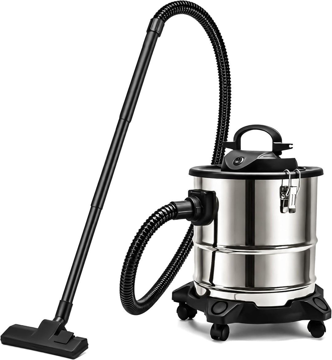 Aschesauger 20L 1650W Kaminsauger Staubsauger (Kabellänge ca. 4m) Inkl. HEPA Filter + Blasfunktion +