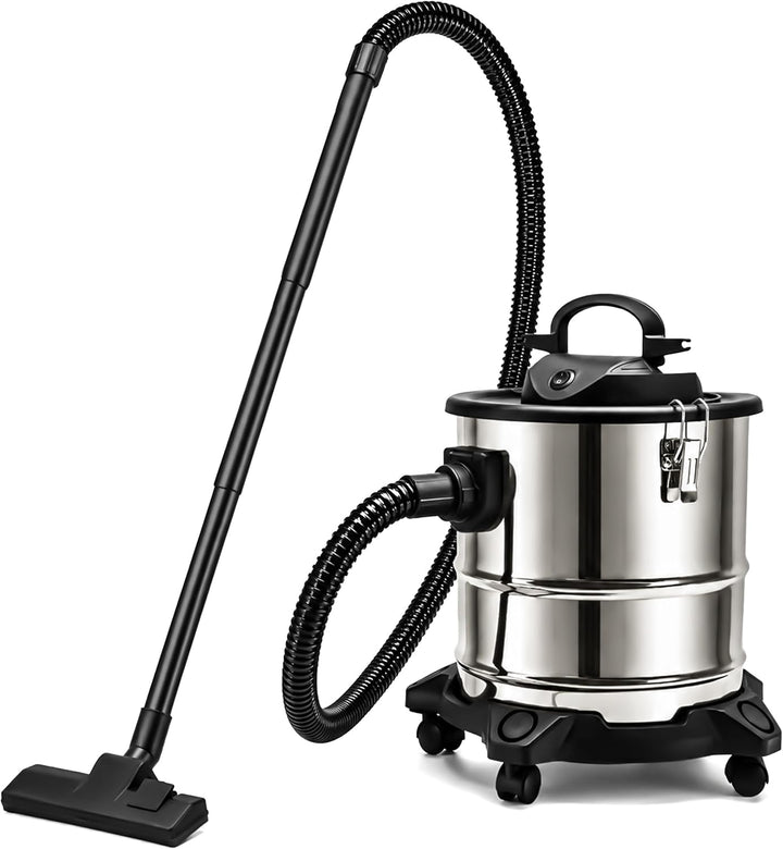 Aschesauger 20L 1650W Kaminsauger Staubsauger (Kabellänge ca. 4m) Inkl. HEPA Filter + Blasfunktion +