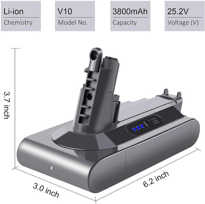ARyee V10 Akku kompatibel mit Dyson V10 Animal V10 Absolute V10 Motorhead V10 Fluffy V10 Total Clean
