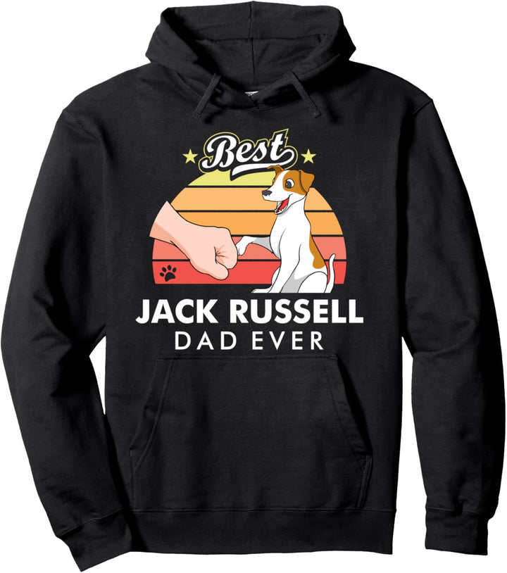 Best Jack Russell Terrier Dad Ever Daddy Hunde Papa Vatertag Pullover Hoodie