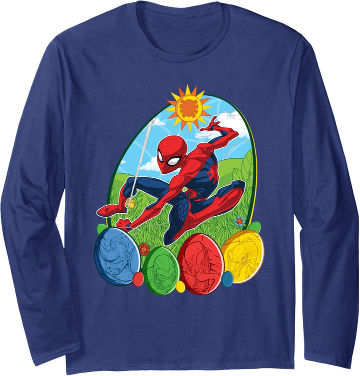 Marvel Spider-Man and Villains Easter Egg Langarmshirt