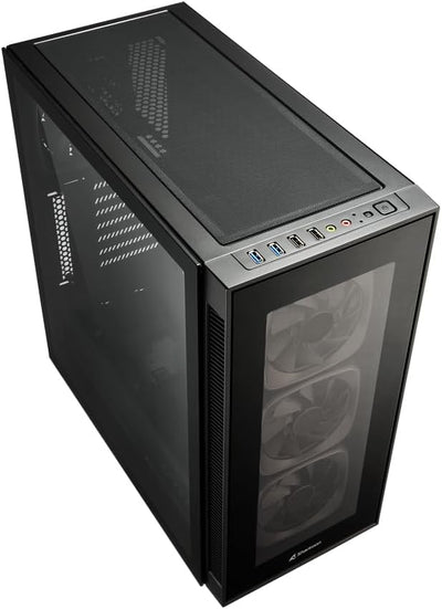 Sharkoon TG6 RGB, ATX PC-Gehäuse, Hartglas, TG6