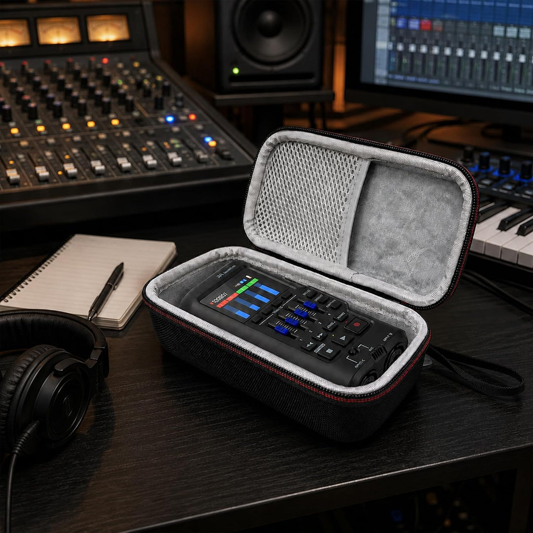 Musiin Recordertasche, kompatibel mit Zoom R4/H4N Pro, verfügt über Netzfächer und einen praktischen