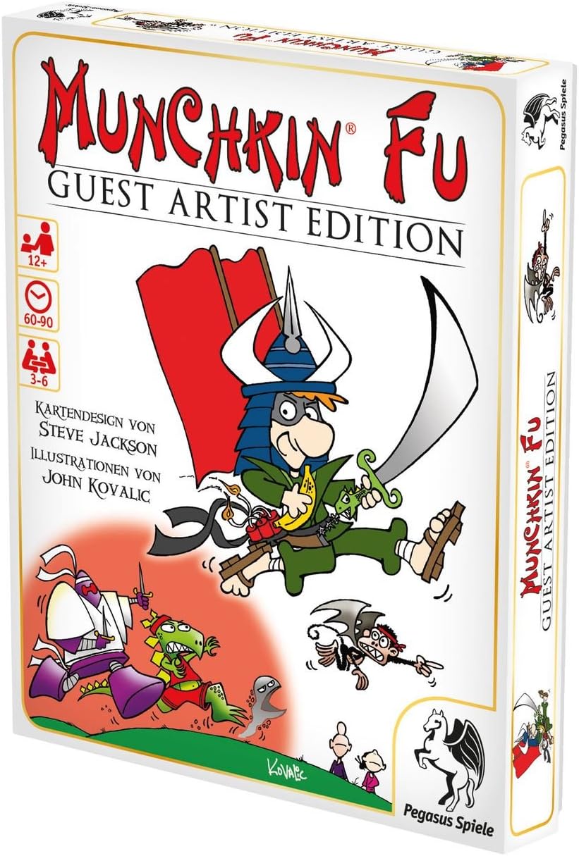 Pegasus Spiele 17233G - Munchkin Fu Guest Artist Edition, Kovalic-Version