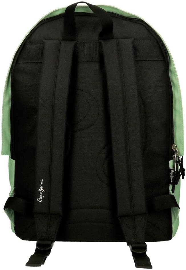 Pepe Jeans Unisex, Kinder Aris Rucksack und Federmäppchen (1er Pack) 30cm x 44cm x 20cm Grün, 30cm x