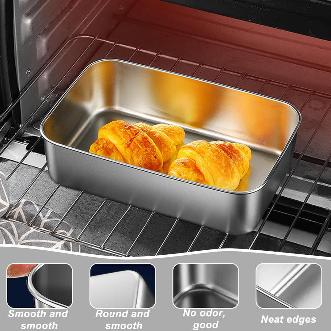 Brotbackform, 5 Stück Kastenform Brot, Edelstahl Kastenform Kuchen, Edelstahl Kastenform, Brotbackfo