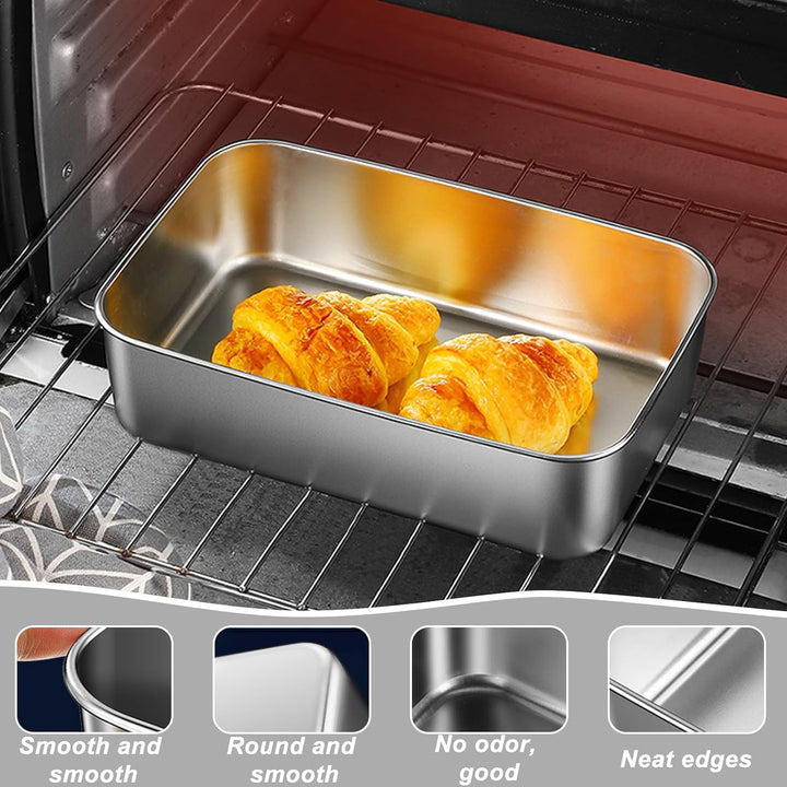 Brotbackform, 5 Stück Kastenform Brot, Edelstahl Kastenform Kuchen, Edelstahl Kastenform, Brotbackfo