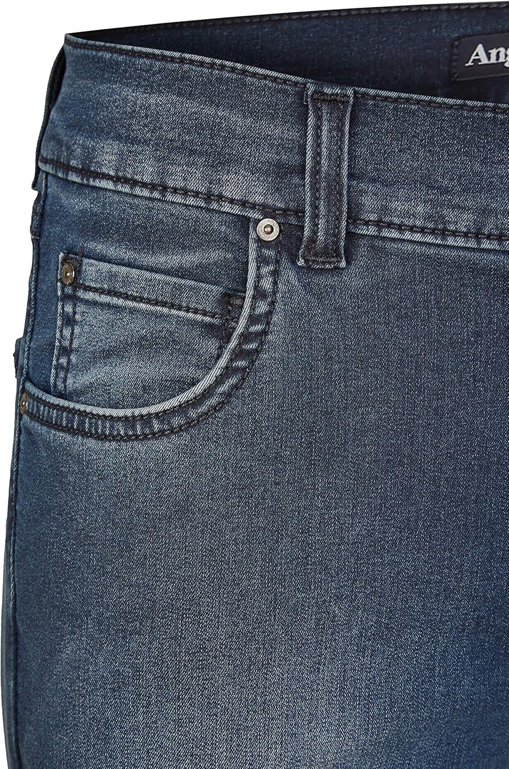 ANGELS Slim Fit Jeans Jeans Skinny mit cleanem Super Stretch Denim mit Label-Applikationen 34W / 28L