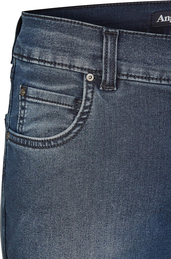 ANGELS Slim Fit Jeans Jeans Skinny mit cleanem Super Stretch Denim mit Label-Applikationen 34W / 28L
