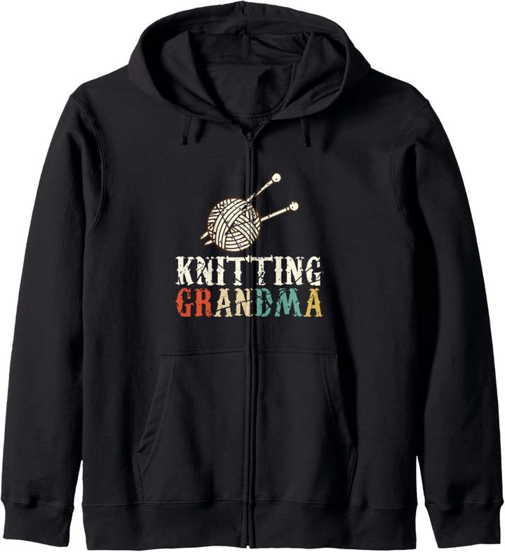 Stricken Oma Häckeln Grossmutter Geschenk Kapuzenjacke