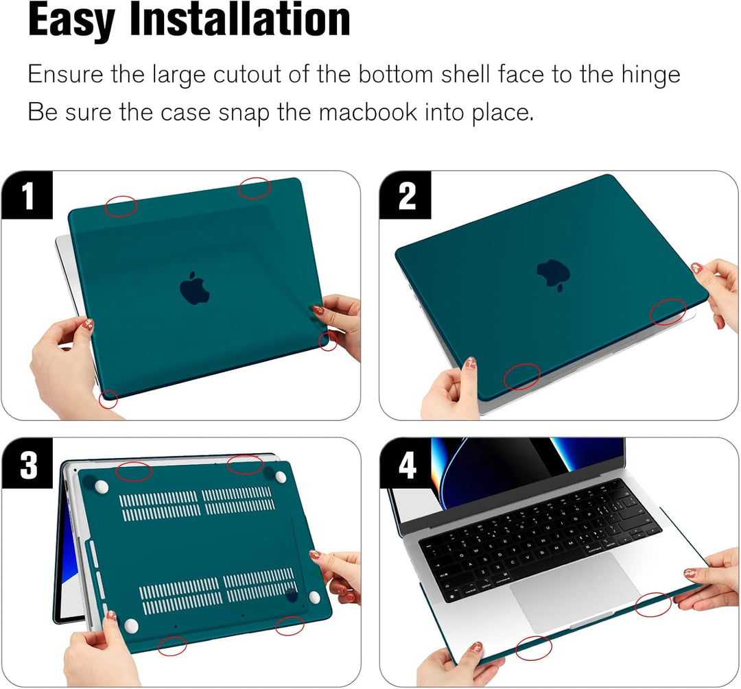 Fintie Hülle Kompatibel mit MacBook Pro 14 Zoll M5 M4 M3 M2 M1 Pro/Max (2025-2021) A3434 A3112 A3401
