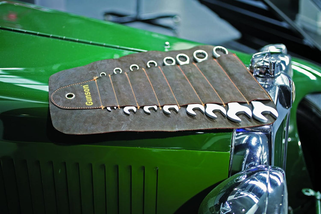 Gunson 77124 Whitworth-Gabel-Ringschlüssel, Ringmaulschlüssel-Set, 8-teilig