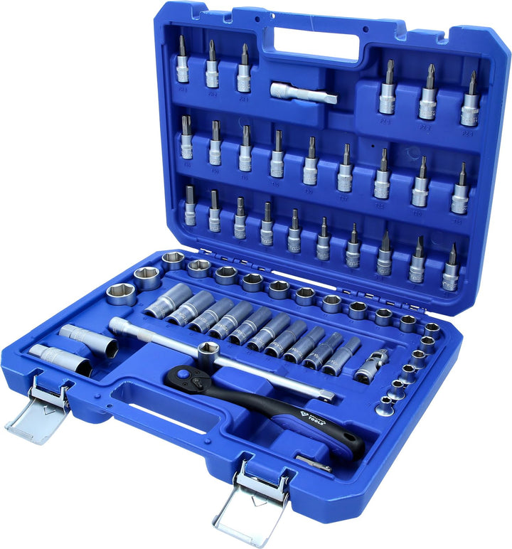 BRILLIANT TOOLS BT021061 3/8 Zoll Steckschlüssel-Satz, 61-tlg [Powered by KS TOOLS]