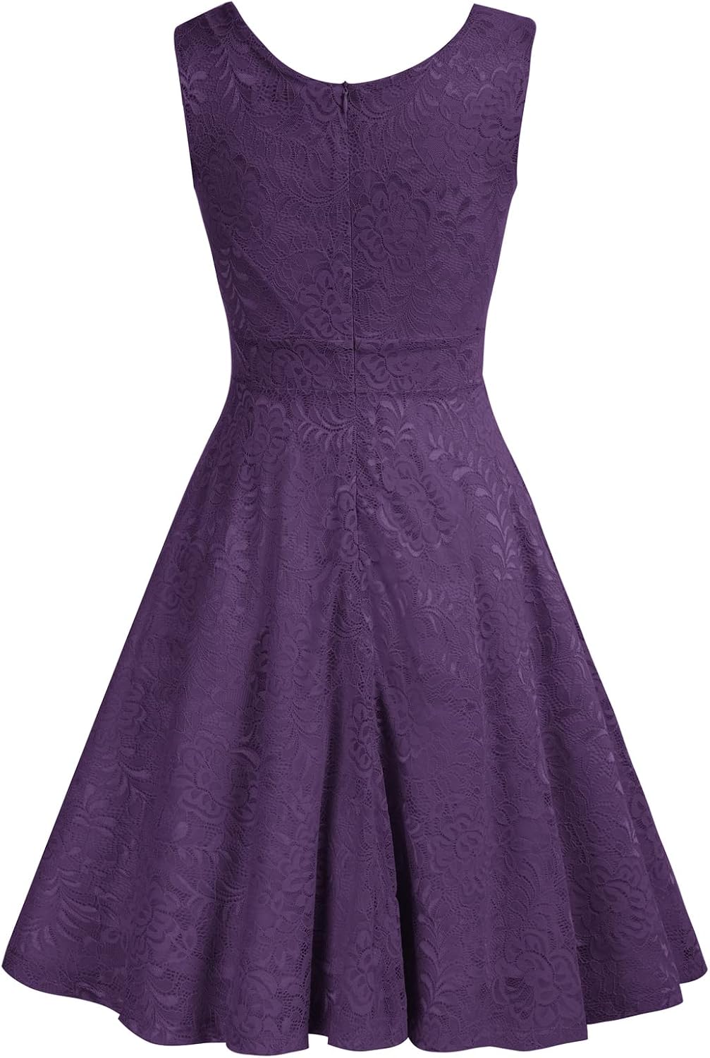 GRACE KARIN Damen Spitzen Rockabilly Kleid Knielang Retro Vintage Kleid CL645 L Cl645-8, L Cl645-8