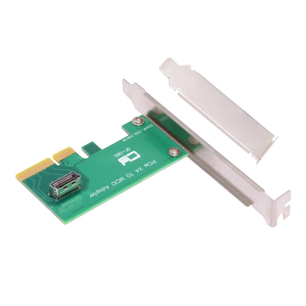NFHK PCI-Express 5.0 4.0 4X auf MCIO Mini Cool Edge IO Female Host Adapter für PCIe Nvme U.2 SSD MCI