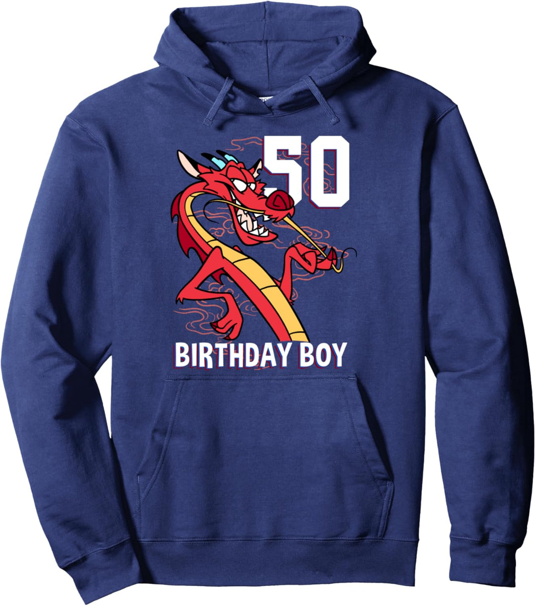 Disney Mulan 50th Birthday Boy Mushu Portrait Pullover Hoodie