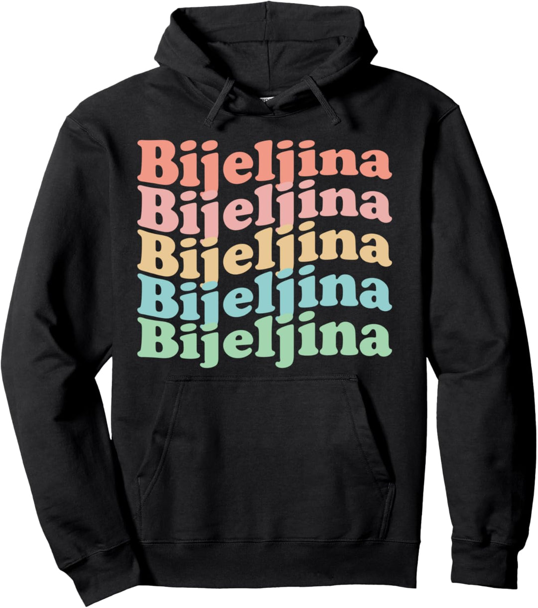Vintage 70er Jahre Bosnien Herzegowina Hippie City - Retro Pullover Hoodie