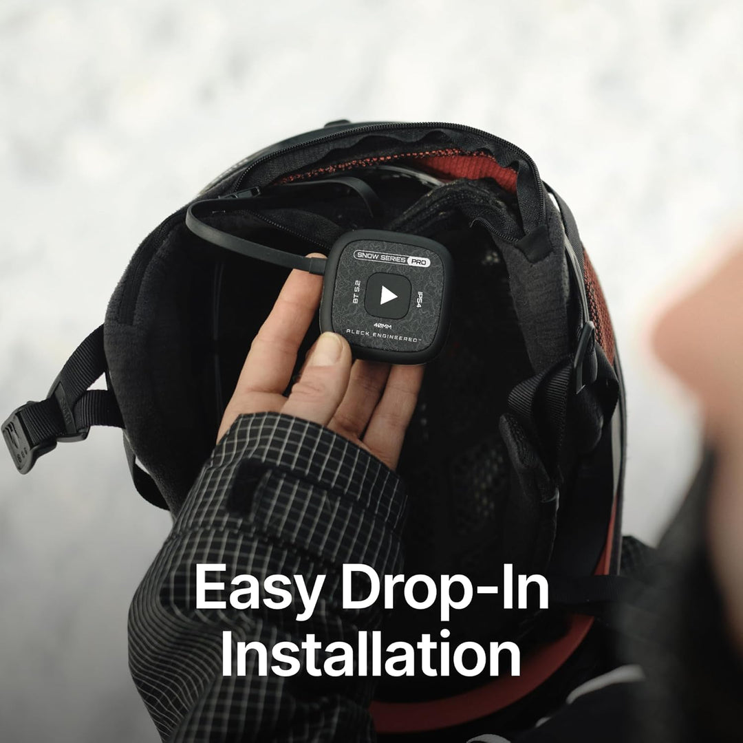 ALECK Snow Series Pro Universal Wireless Bluetooth Helm Lautsprecher Kopfhörer für Ski und Snowboard