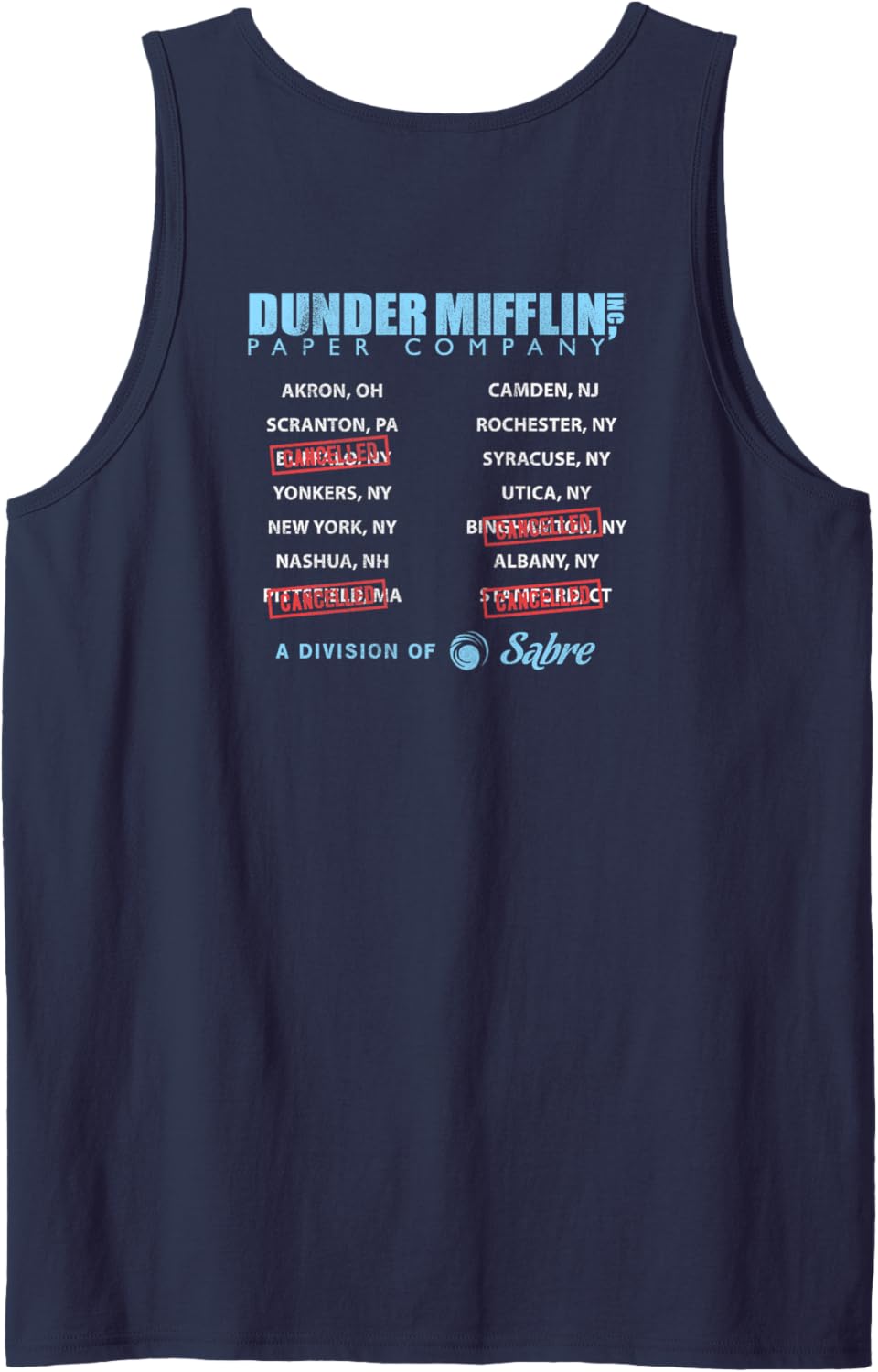 The Office Dunder Mifflin Tour Tank Top