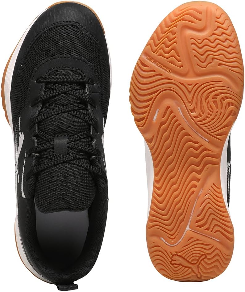 PUMA Unisex Kinder Varion Ii Jr Indoor Court Shoe 33 EU Puma Black Cool Light Gray Gum, 33 EU Puma B