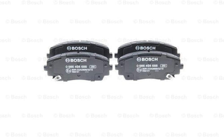 Bosch BP1683 Bremsbeläge - Vorderachse - ECE-R90 Zertifizierung - vier Bremsbeläge pro Set