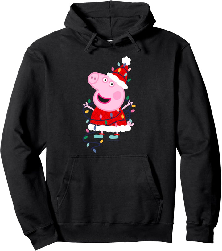 Peppa Pig Christmas Lights Pullover Hoodie