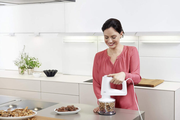 Braun MultiMix 3 HM 3135 Handmixer – Handrührgerät zum Backen & Kochen, inkl. Schneebesen, Knethaken