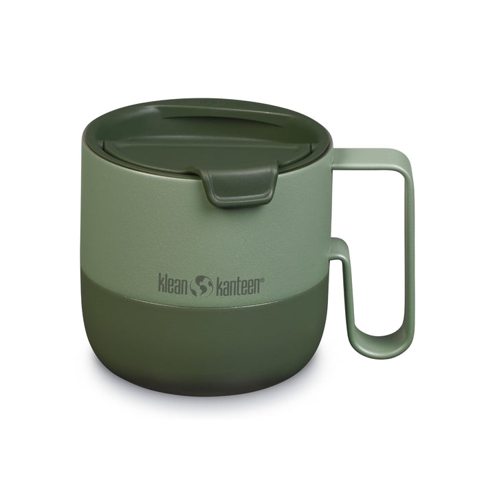 KleanKanteen RiseMug mit Flip Lid in der Farbe: Sea Spray, 414ml, aus Edelstahl hergestellt, spülmas