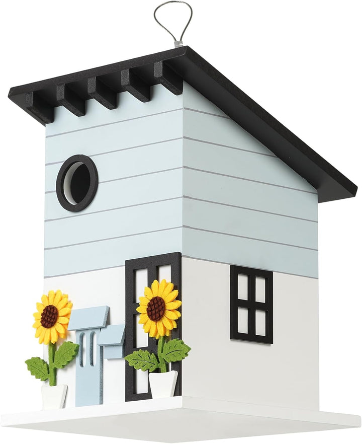 Deko Vogelhaus zum Aufhängen - Nistkasten im Landhausstil für kleine Vögel, dekoratives Vogelhäusche