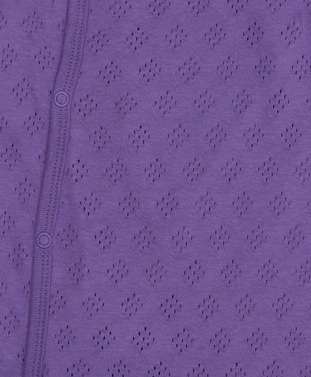 loud + proud Baby-Mädchen Jacquard Strick, GOTS Zertifiziert Overall 50-56 Violet, 50-56 Violet