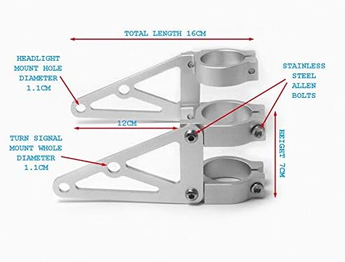 Alchemy Parts 37mm Gabel Montiert Motorrad Scheinwerfer-Halter
