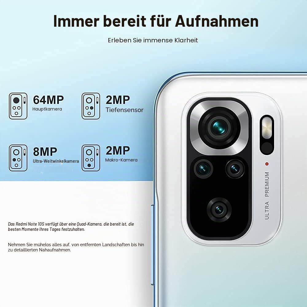 Xiaomi Redmi Note 10S Ocean Blue 128GB Dual SIM, blau 128GB Blau, 128GB Blau