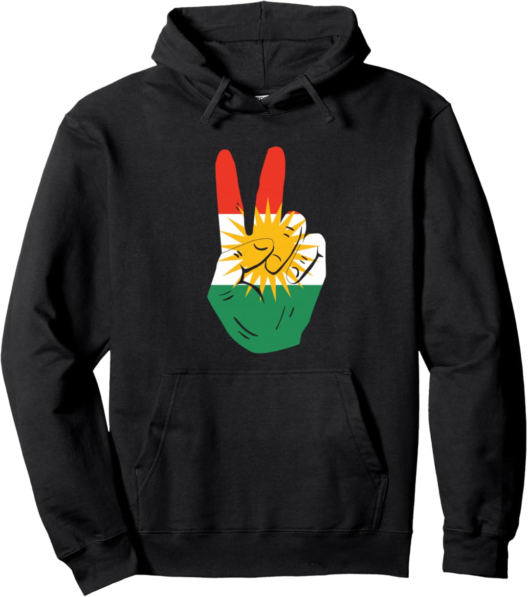 Stolze Kurden Kurdistan Kurdische Flagge Frieden Pullover Hoodie
