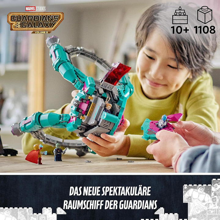 LEGO 76255 Marvel Das Neue Schiff der Guardians of The Galaxy Volume 3 BAU-Spielzeug mit Mantis, Dra