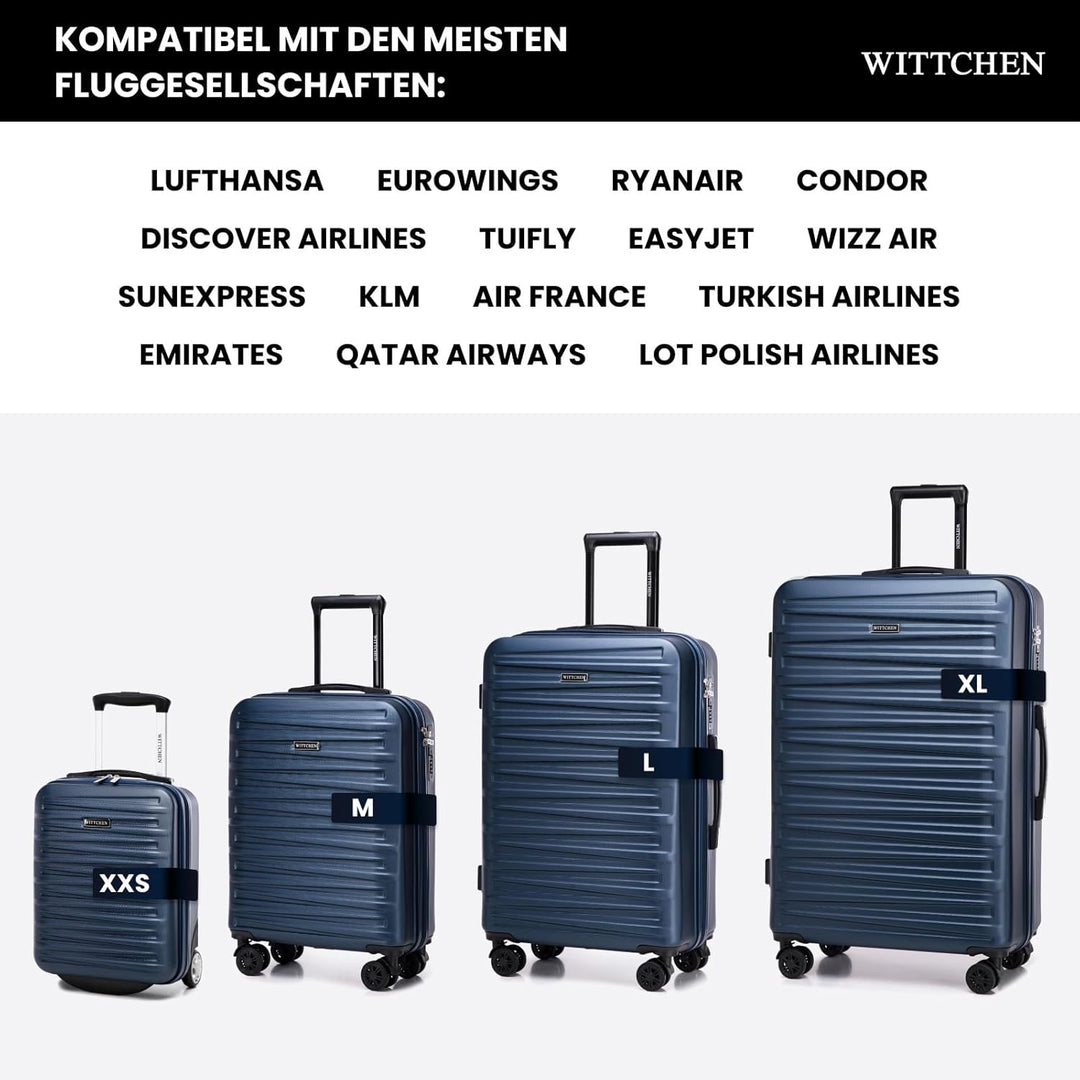 WITTCHEN Skyspeed Line Kabinenkoffer Free on Board Kabinengepäck Kleiner Koffer Hard Luggage ABS Tel