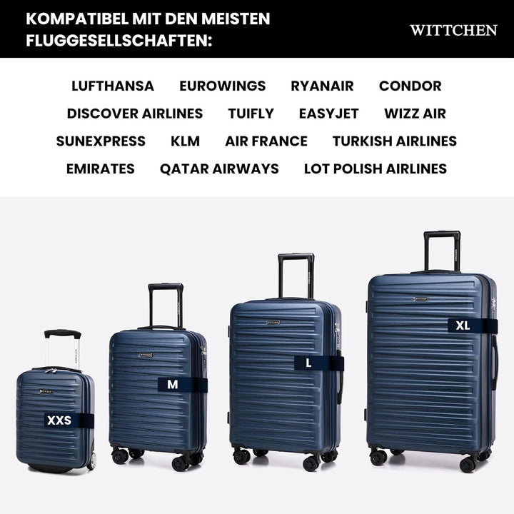 WITTCHEN Skyspeed Line Kabinenkoffer Free on Board Kabinengepäck Kleiner Koffer Hard Luggage ABS Tel