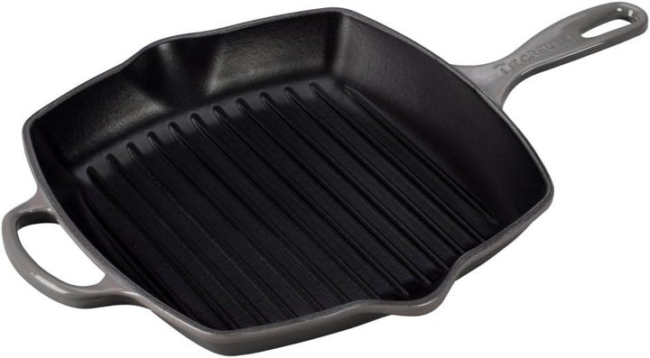 Le Creuset Signature Gusseisen-Grillpfanne, Quadratisch, 26 cm, Für alle Herdarten inkl. Induktion g