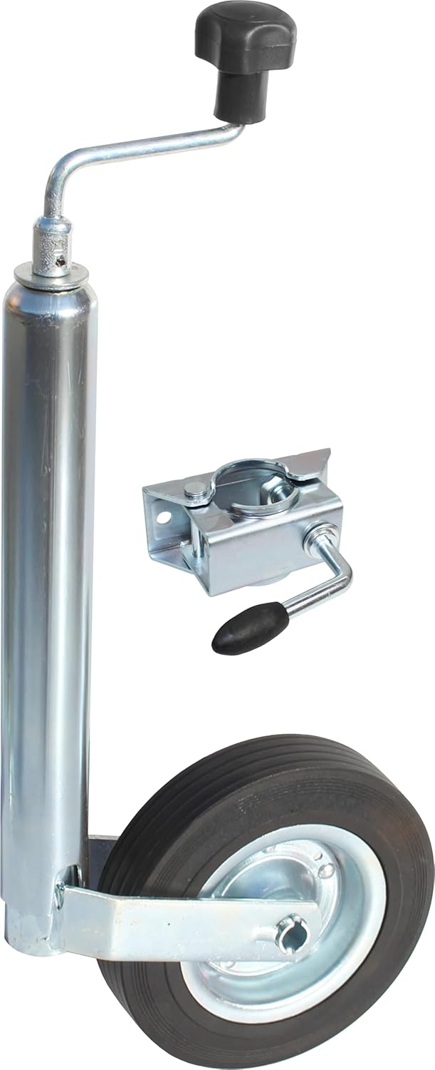 mAe 150kg / 90kg Anhängerstützrad Stützrad Bugrad für Pkw Anhänger + Halter
