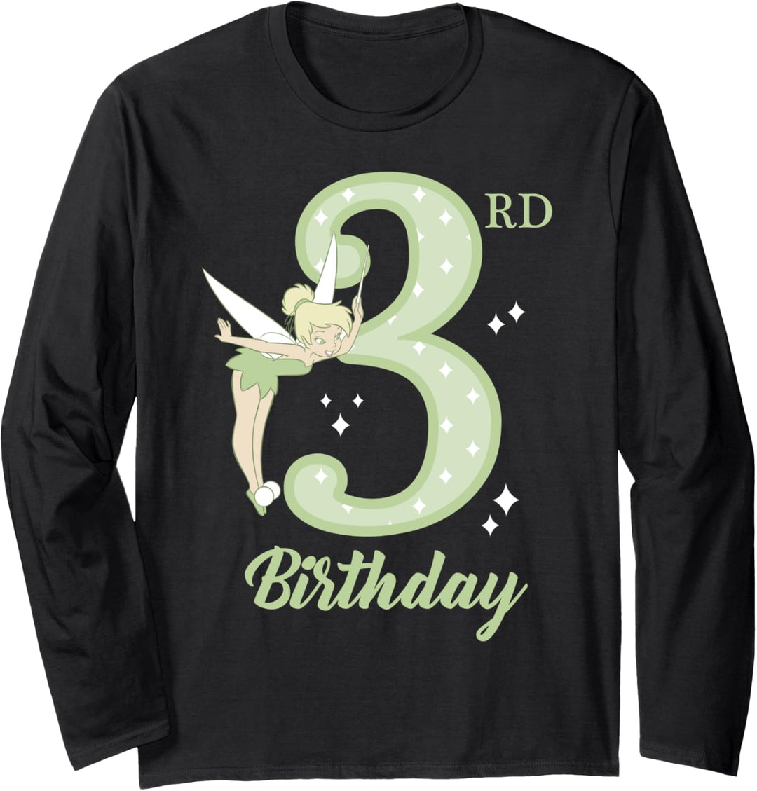Disney Peter Pan 3rd Birthday Tinkerbell Portrait Langarmshirt