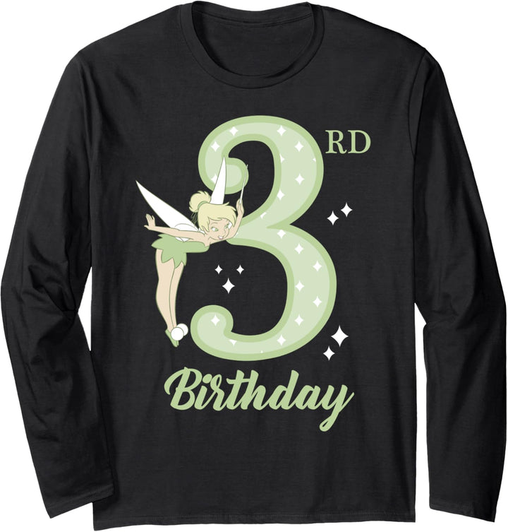 Disney Peter Pan 3rd Birthday Tinkerbell Portrait Langarmshirt