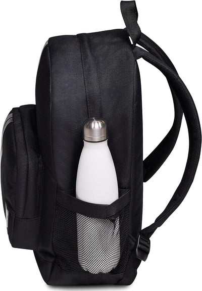 Seven Yub Unisex-Rucksack mit einem Fach — Erwachsene, Schwarz, Einheitsgrösse Silber, Silber