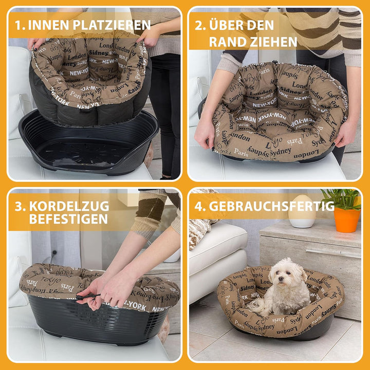 Ferplast Hundekissen, Hundebett und Katzenbett SOFA 'CUSHION 8 Kissen für Haustiere, gepolsterter Be