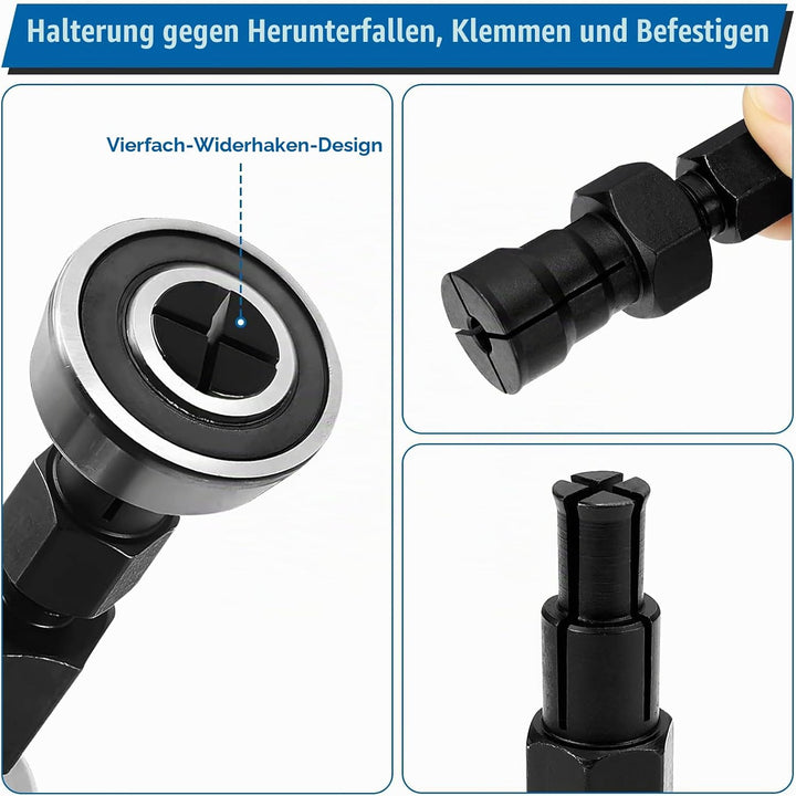 Lagerabzieher Innen Kugellager Abzieher Werkzeug 12 TLG Lager Innenabzieher Grundloch Gleithammer 8-