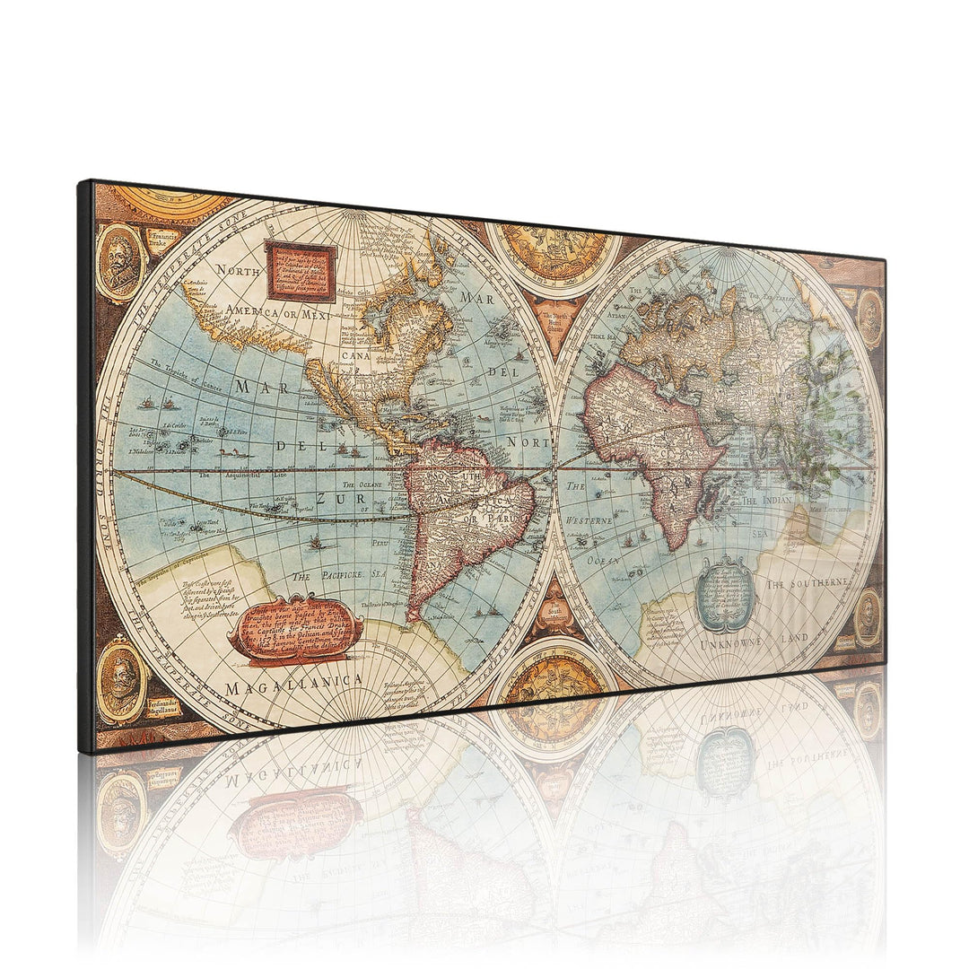 banjado Magnettafel schwarz 78 x 37cm / Magnetwand Metall/Magnetpinnwand als Memoboard/Pinnwand Magn